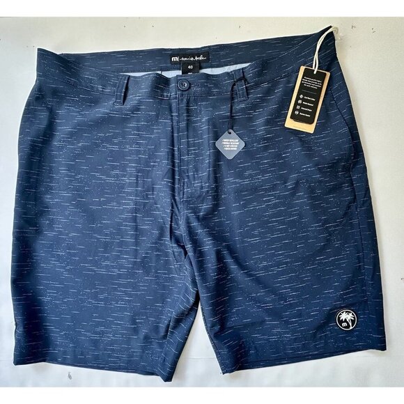 $89 Travis Mathew Men’s Solo Trip 9” Shorts - Dress Blues - 40 - New W Tags - Picture 4 of 9